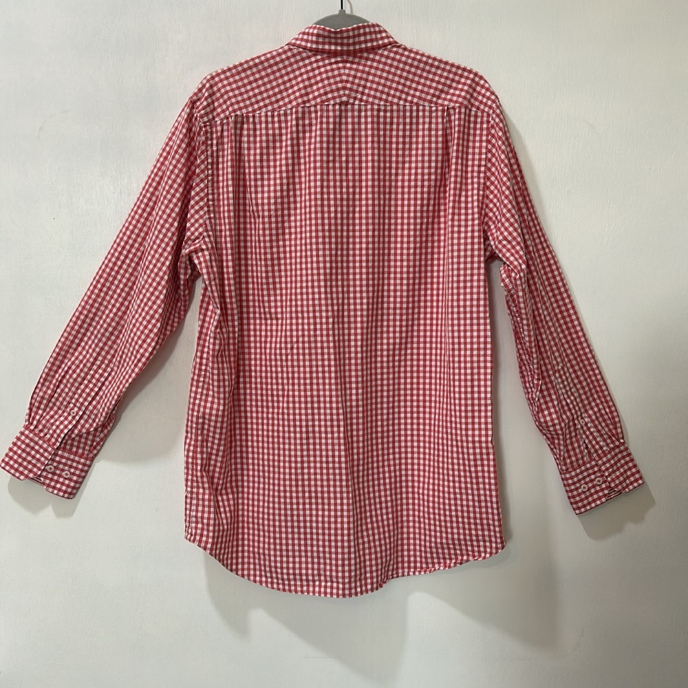 SOUTHERN TIDE MENS BOTTOW DOWN COLLAR T-SHIRT LONG SLEEVE RED CLASSIC FIT Sz M - Picture 3 of 13